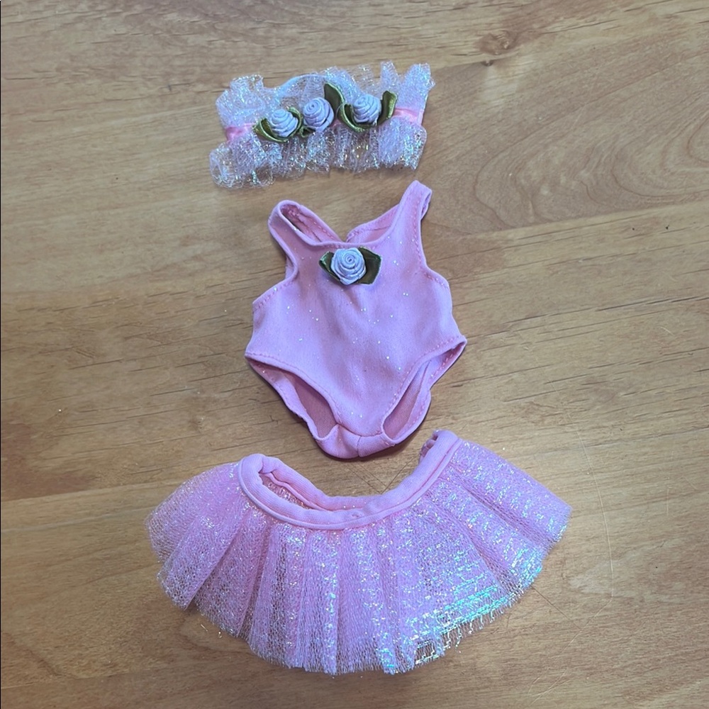 Pink Floral Ballerina Costume Set